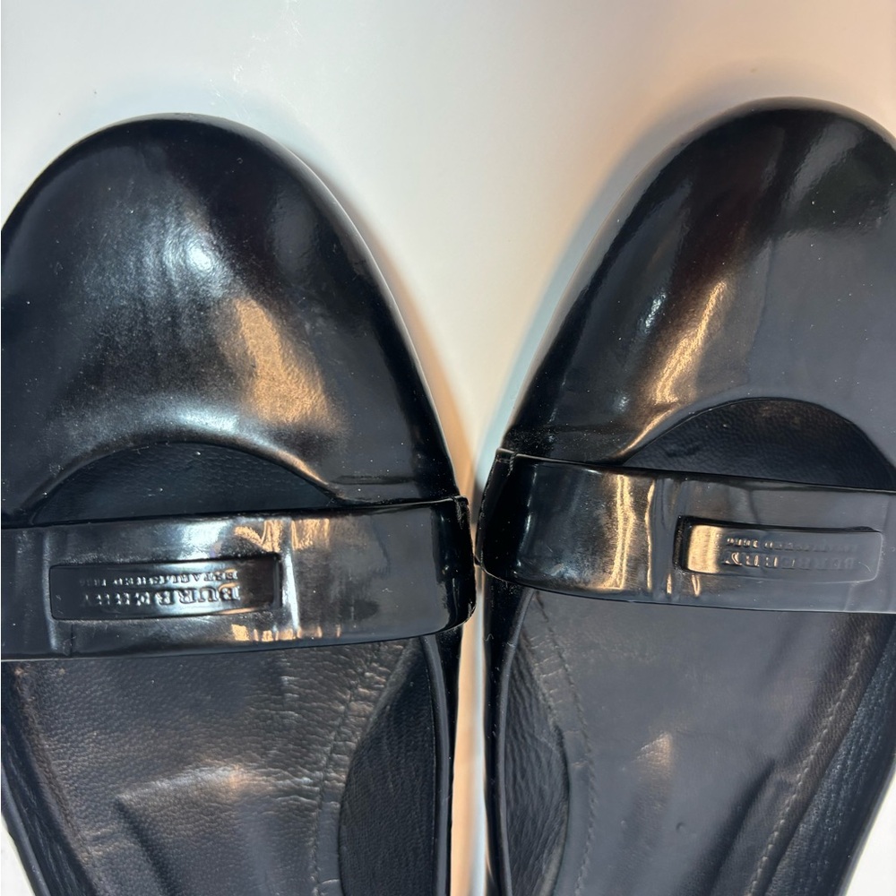 Burberry black flat woman shoes 7,5 - Picture 4 of 8